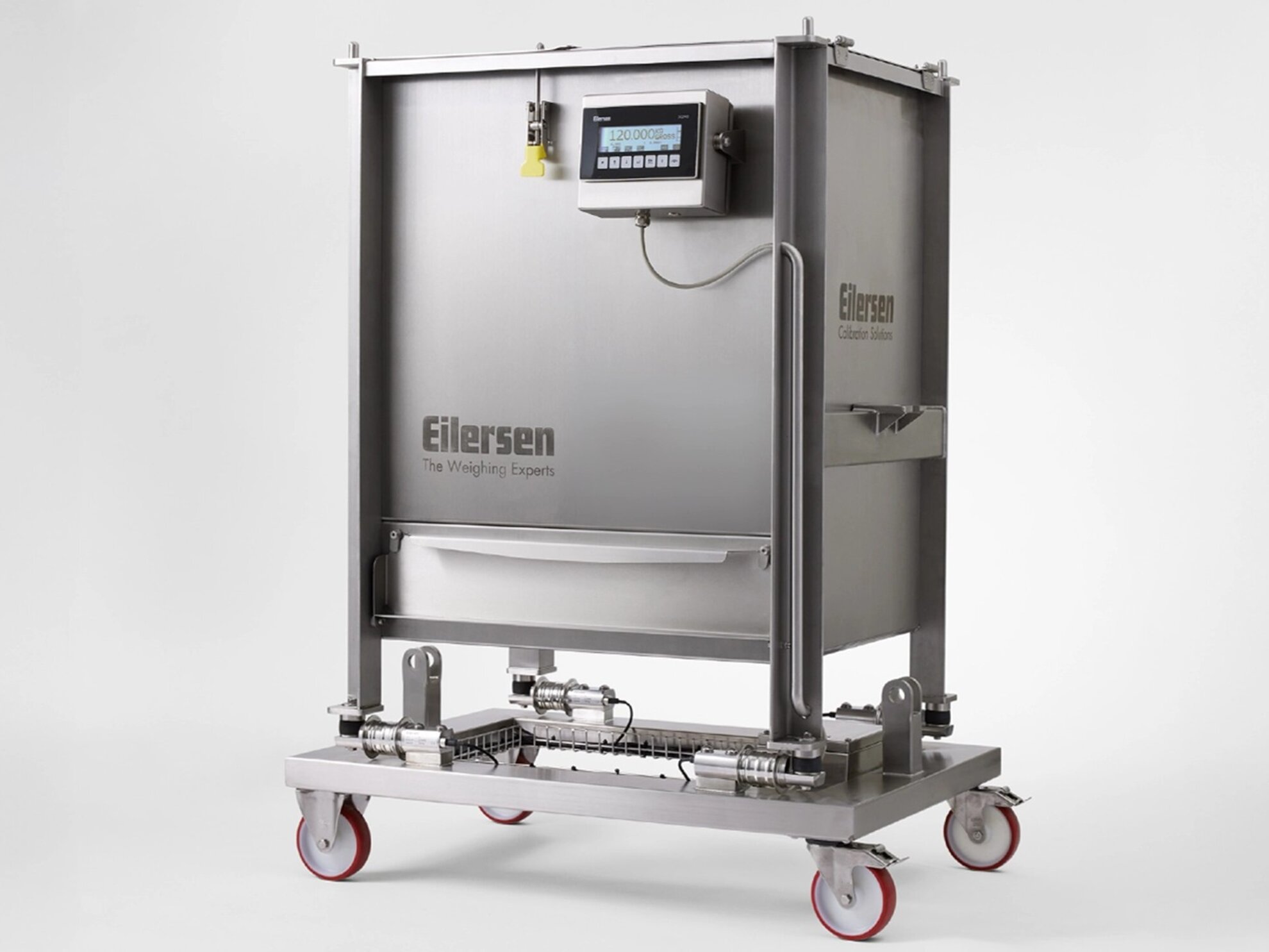 Load cells on mobile tote