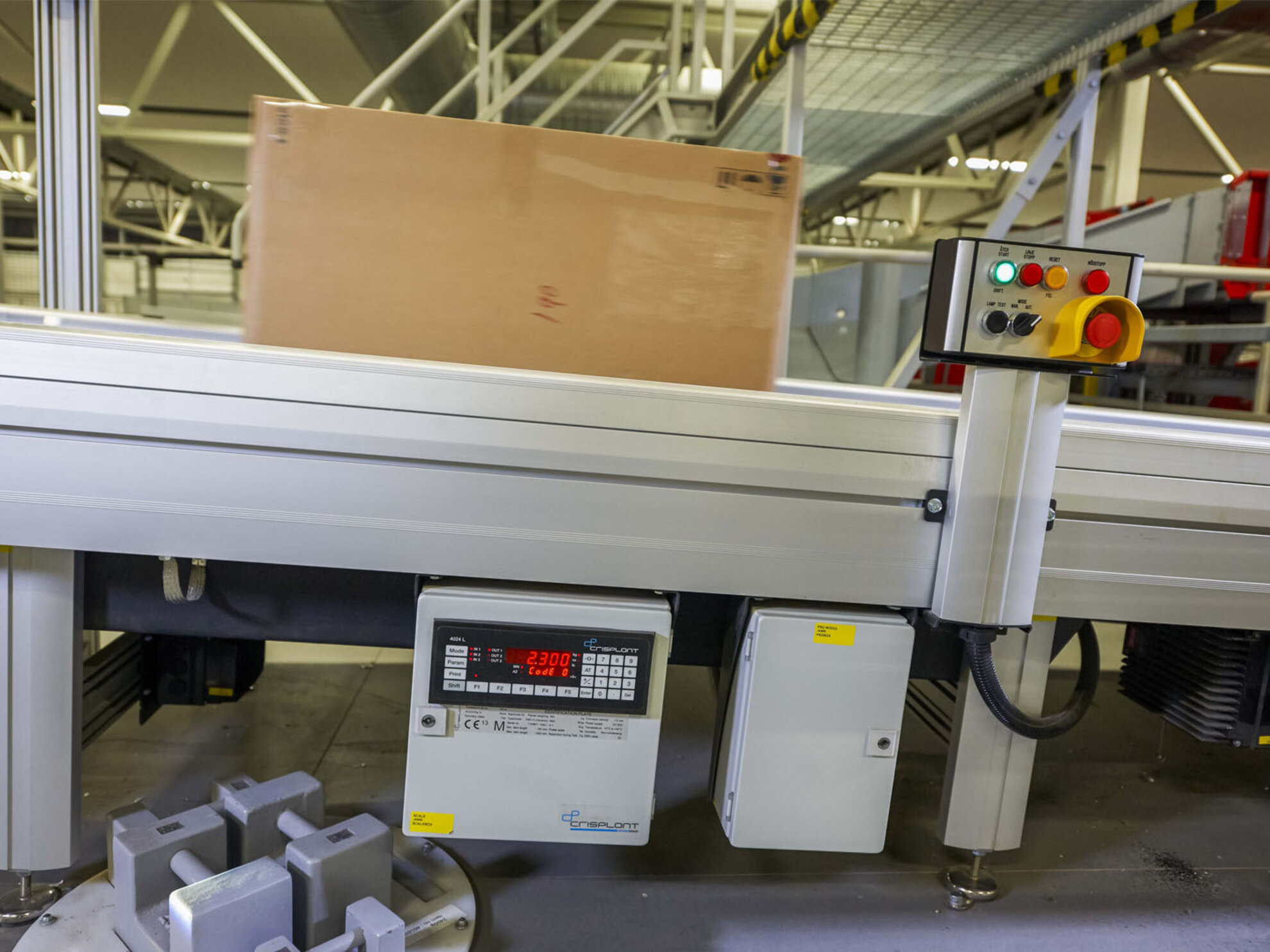 Dynamic catchweighing with angle © Crisplant