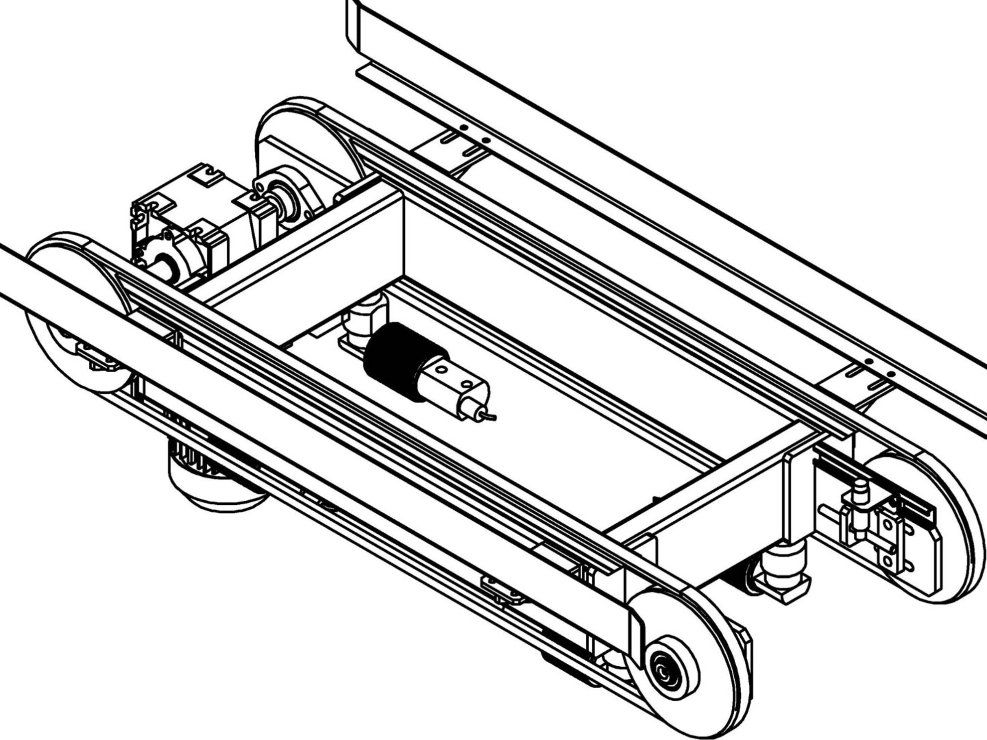 Load cells for checkweighing belt drive