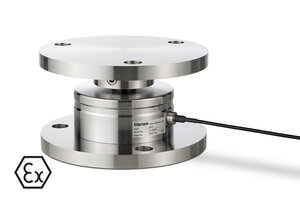 Eilersen compression load cell DMC 150 with integrated lidt-protection with base plate and top plate