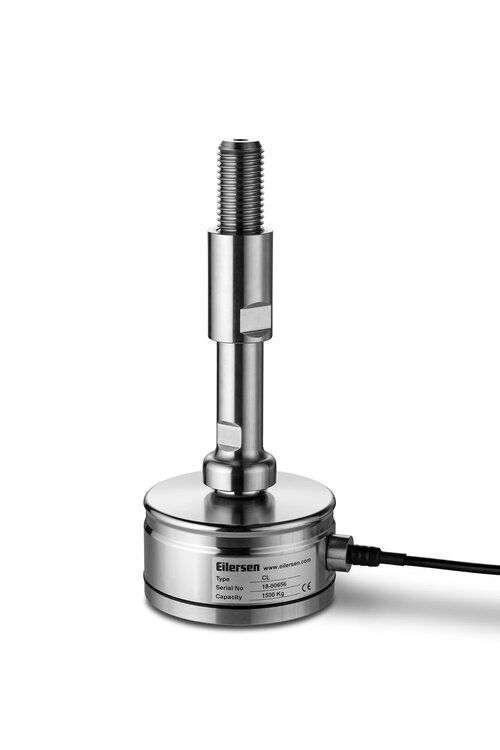 Hygienic load cell type CL shown with tank leg